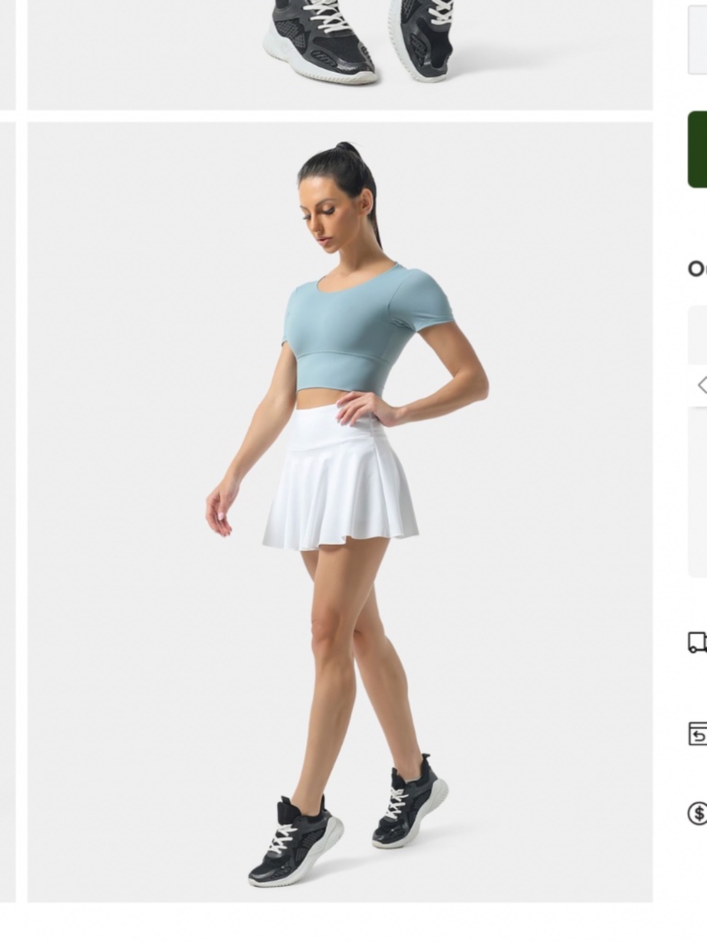 Halara (NWT)  Everyday Softly Zero 2 in 1 Cool Touch Tennis Skirt UPF 50+